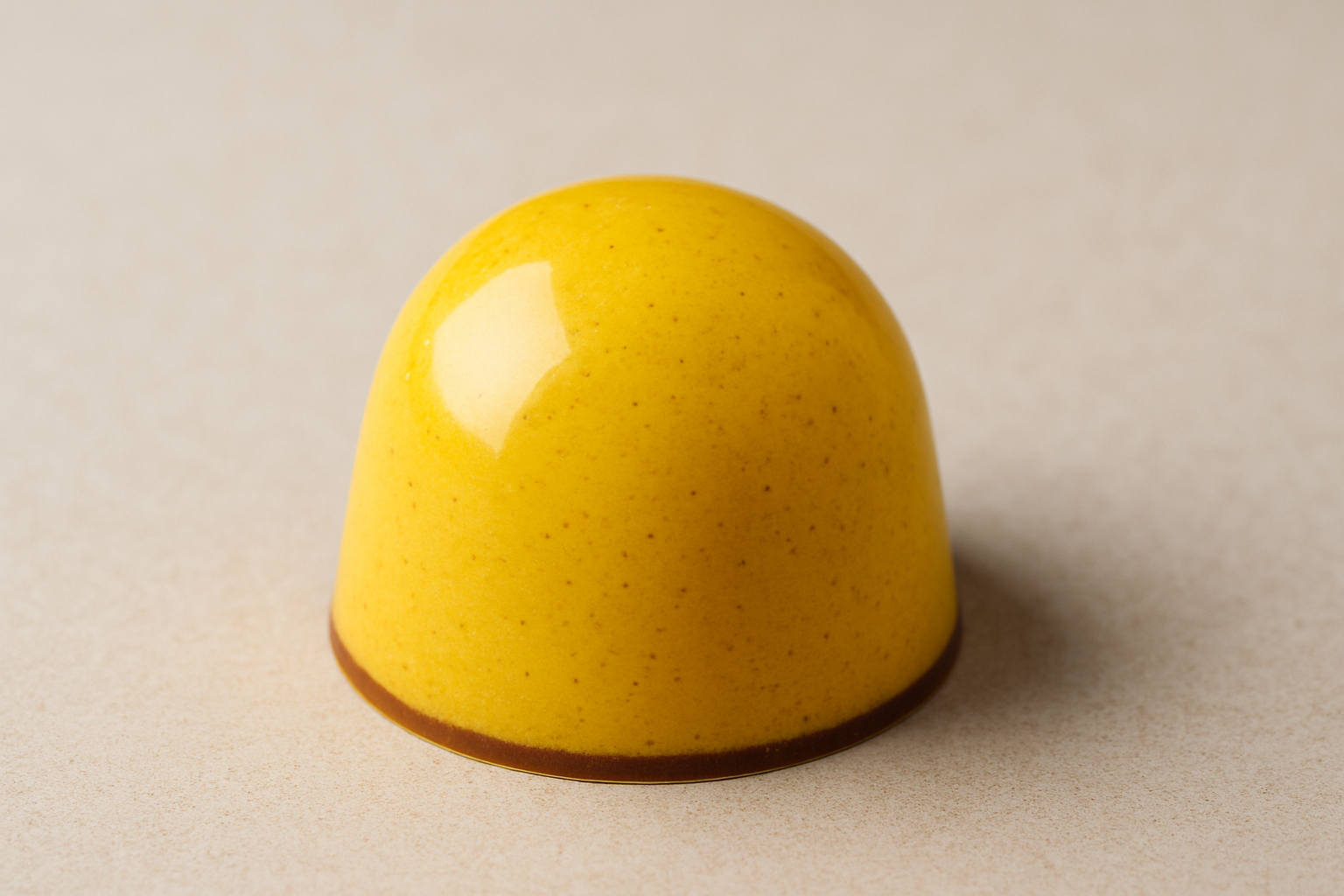 single yellow bonbon